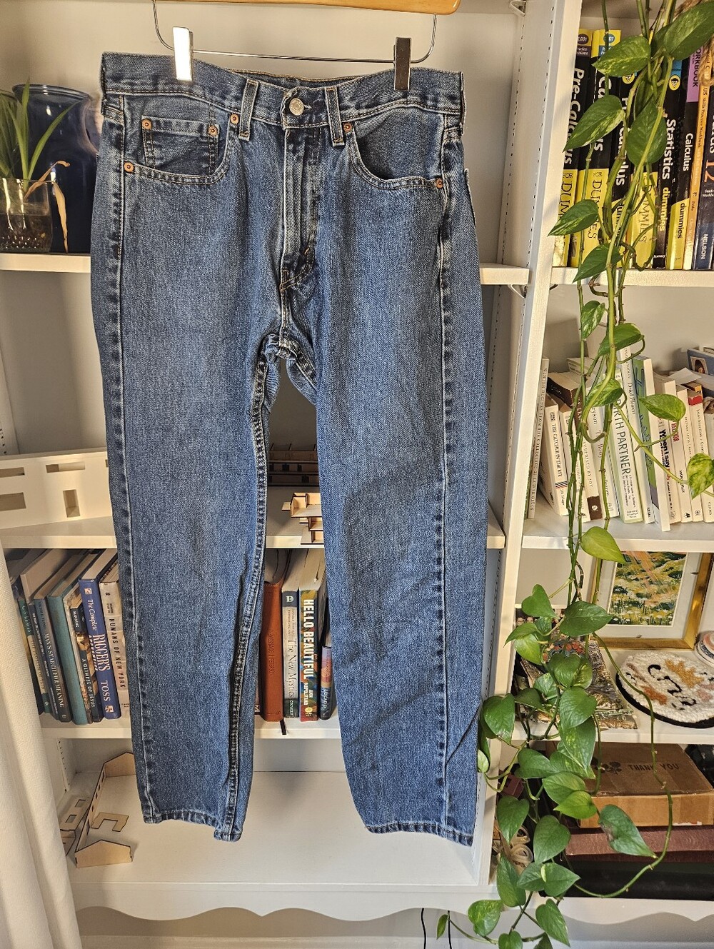 Levi 505 Jeans Blue Size 31 X 32 Preppy Classic Fall Winter